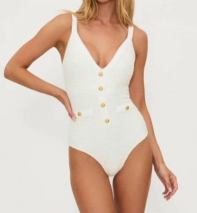 Eloise One Piece Swimsuit In I Do Ivory