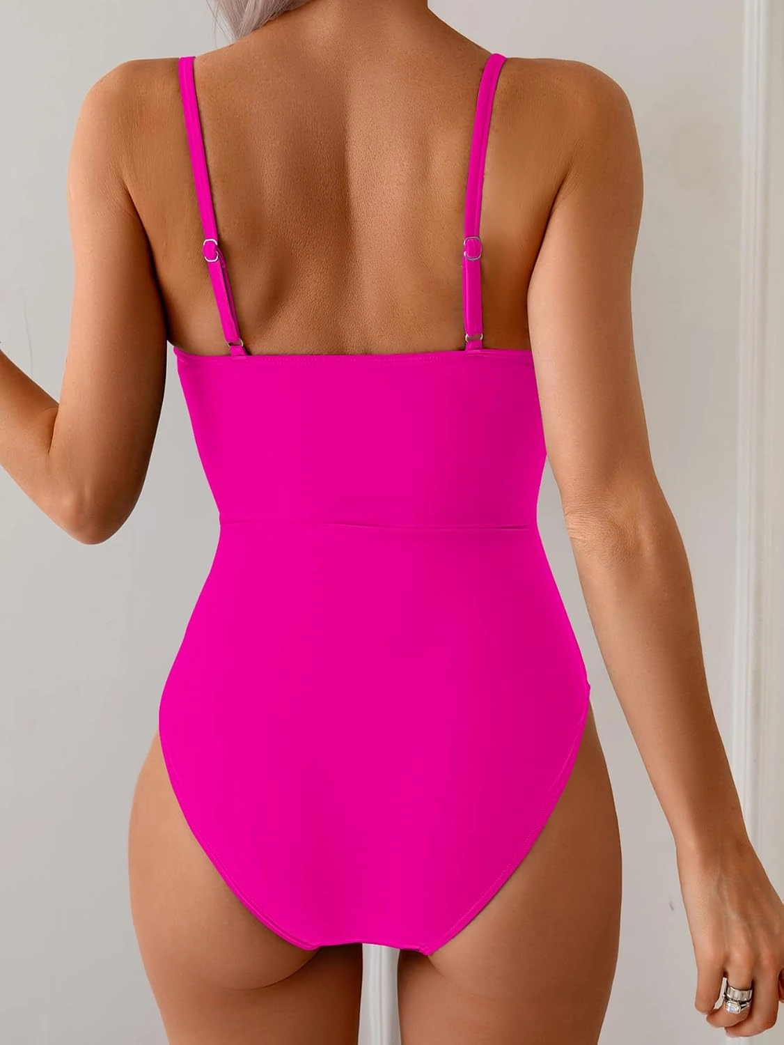 Eomenie One Piece Swimsuit for Women Ring Linked Monokini Sexy Bathing Suit Cutout Swim Suit
