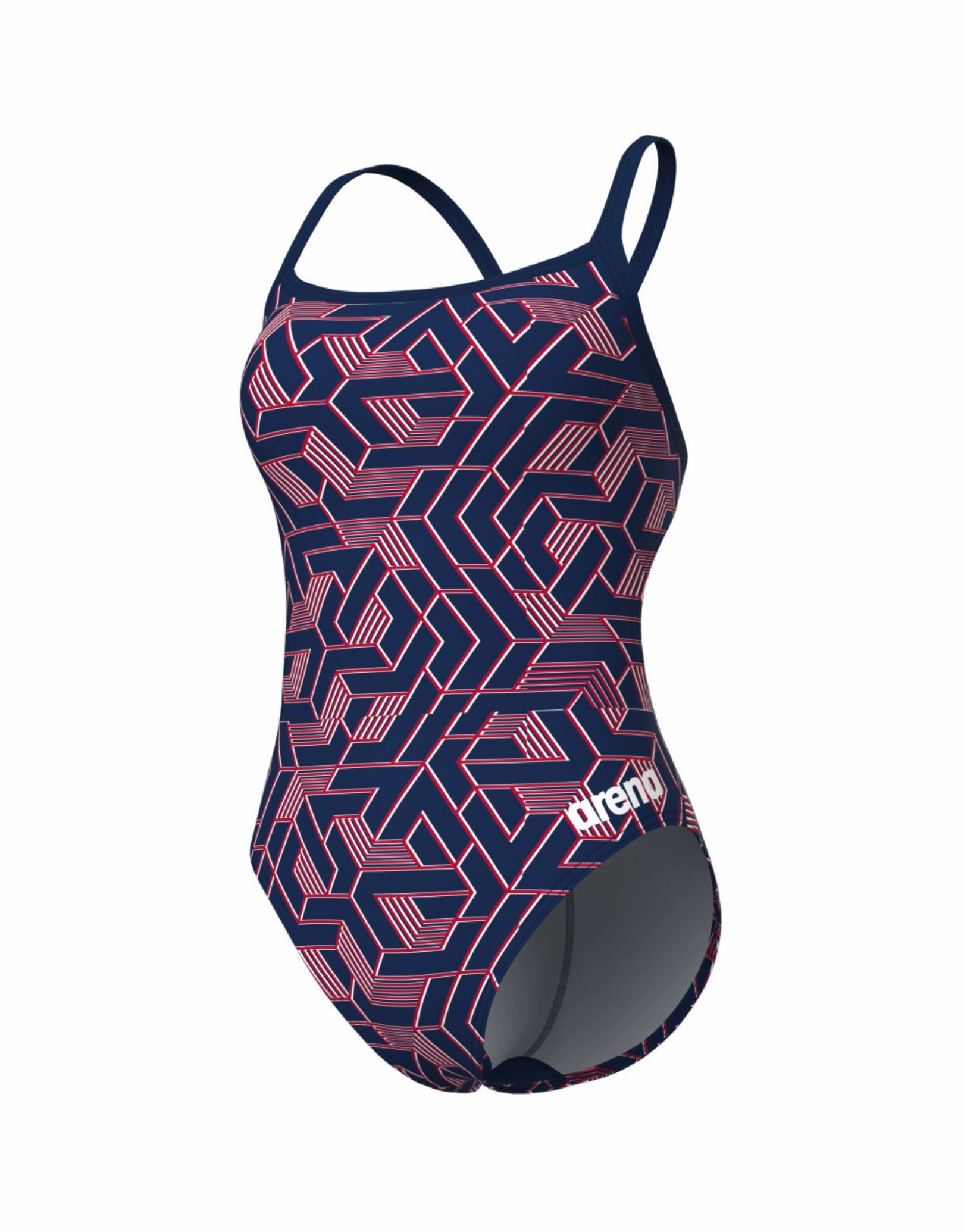 Escape Challenge Back Swimsuit - Navy/Team Red