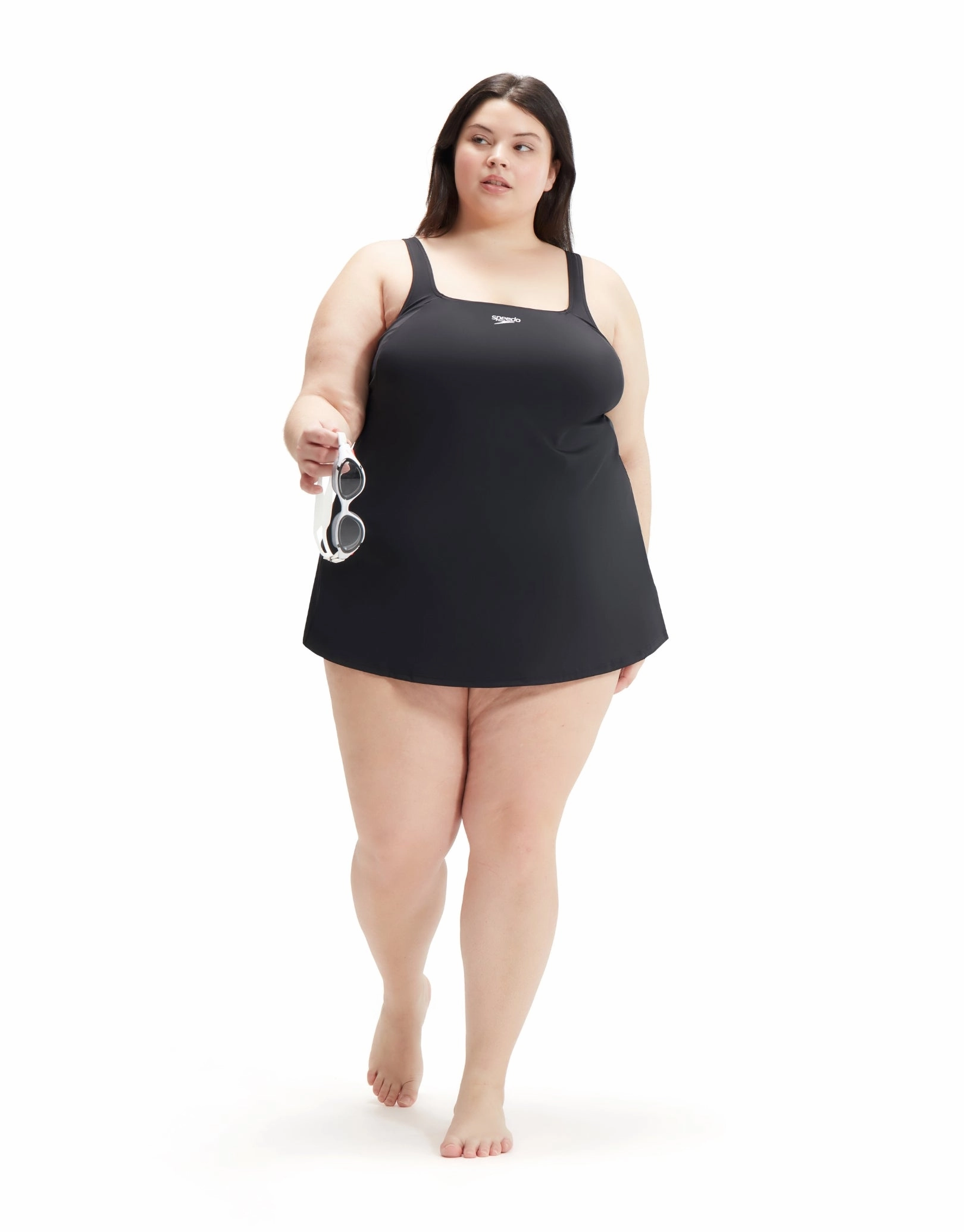 Essential Swim Dress - Black/Plus Size