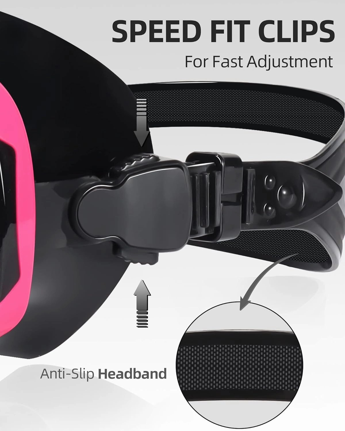 EverSport Swim Goggles Adult with Nose Cover, Anti-fog Clear Diving Mask Wide View No Blurring for Men Women Youth