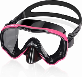 EverSport Swim Goggles Adult with Nose Cover, Anti-fog Clear Diving Mask Wide View No Blurring for Men Women Youth