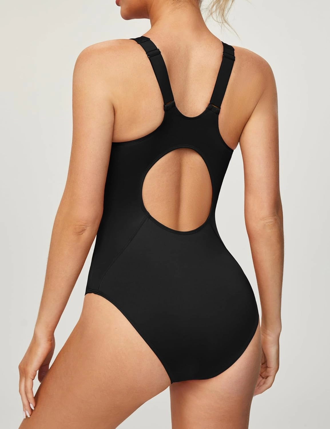 Ewedoos Athletic Swimsuit for Women Adjustable Strap One Piece Swimsuit Racerback Bathing Suit for Women Tummy Control