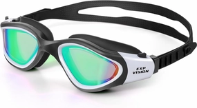 EXP VISION Adult Swim Goggles, Anti Fog Swimming Goggles Women Men No Leaking Triathlon Water Goggles