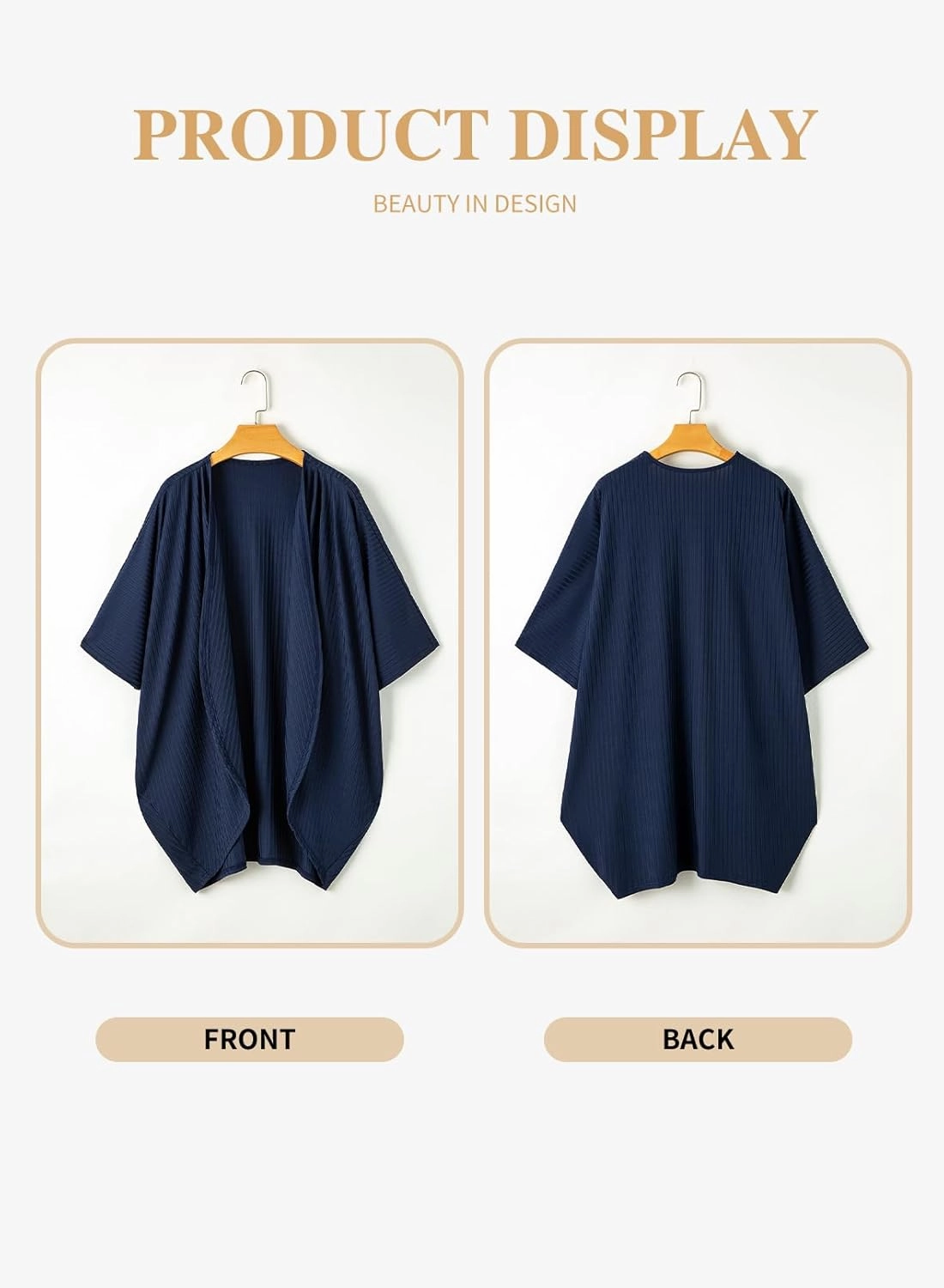 Eytino Womens Plus Size Summer Cardigan Casual Half Sleeve Ruched Open Front Cardigans Tops(1X-5X)