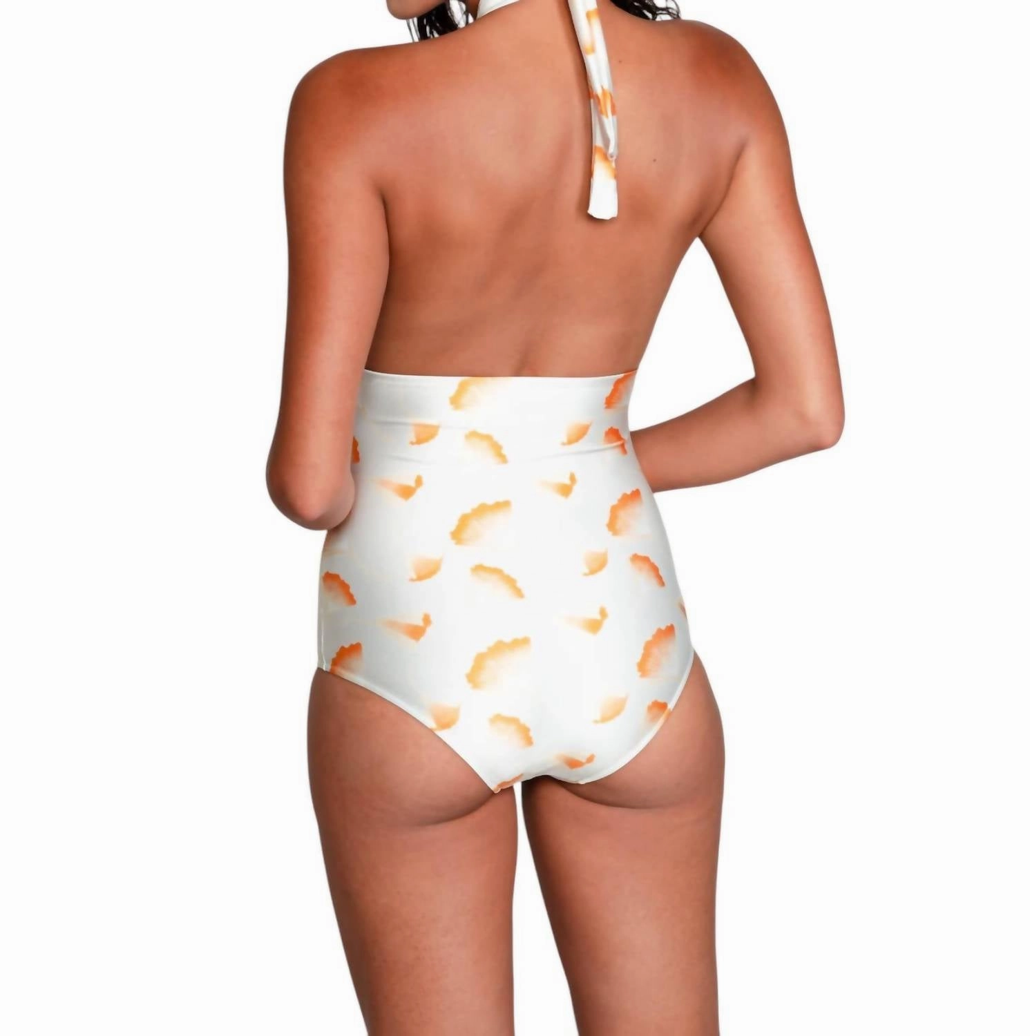 Fernande Halter One Piece Swimsuit In Ginkgo Ivory
