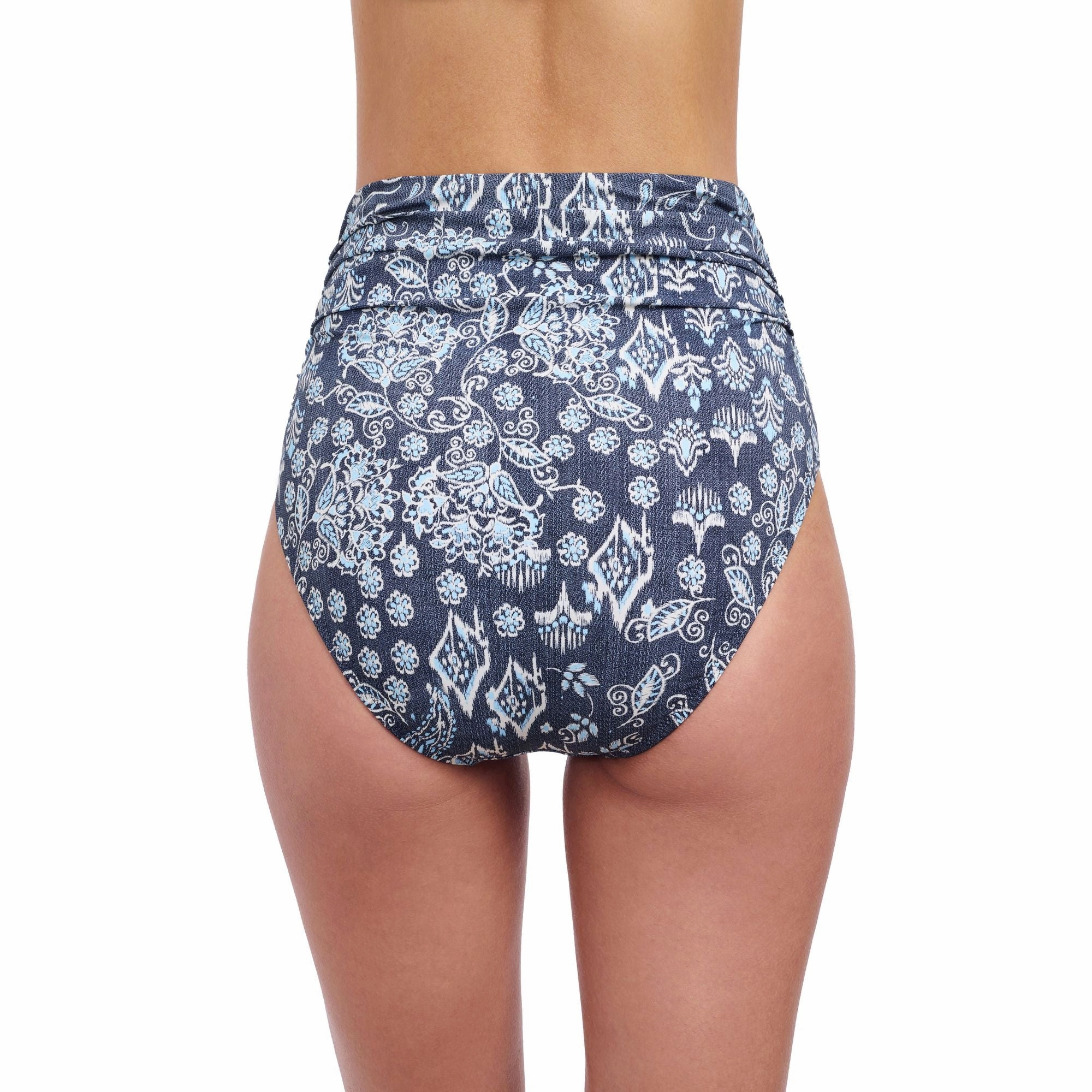Flores Shirred High Waist Pant