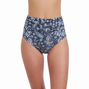 Flores Shirred High Waist Pant