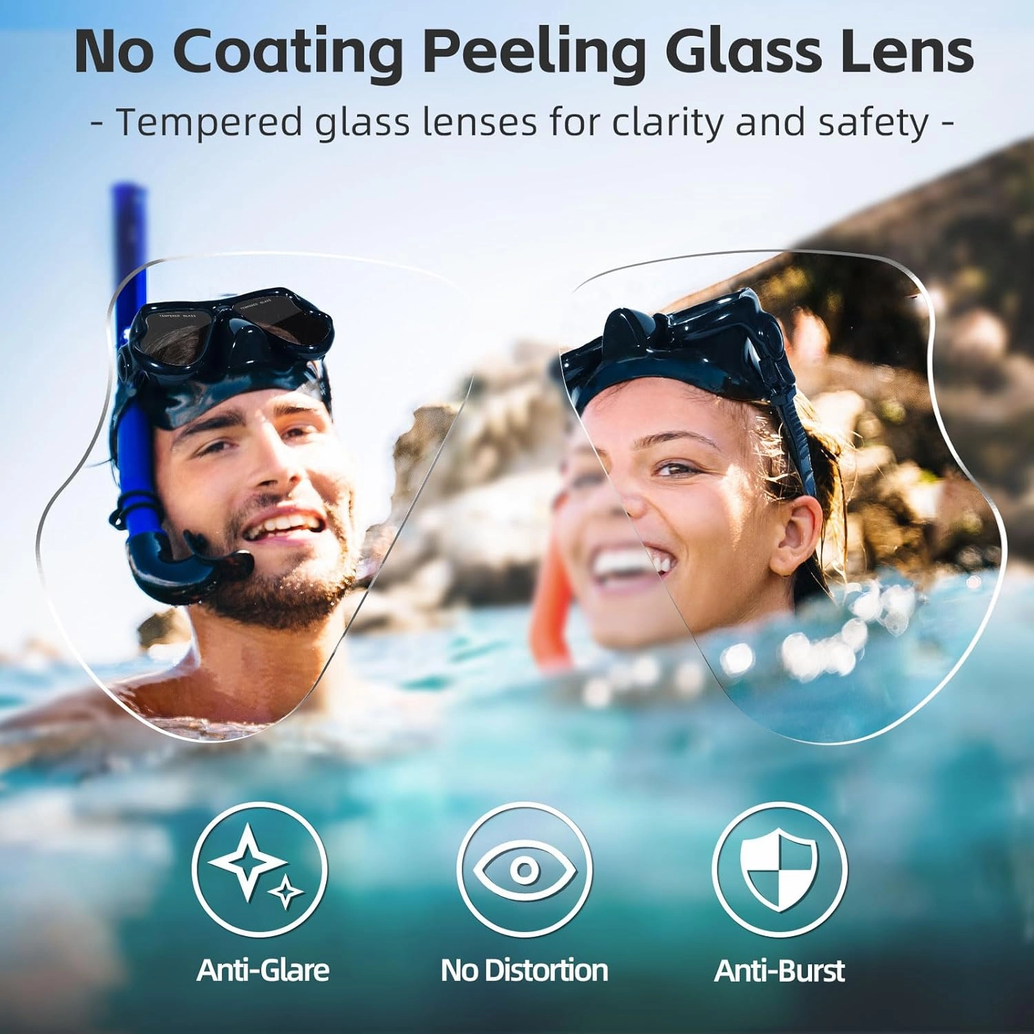Freela Swim Goggles with Nose Cover Adult Swimming Goggles 180Clear View Snorkeling Diving Mask for Pool Beach
