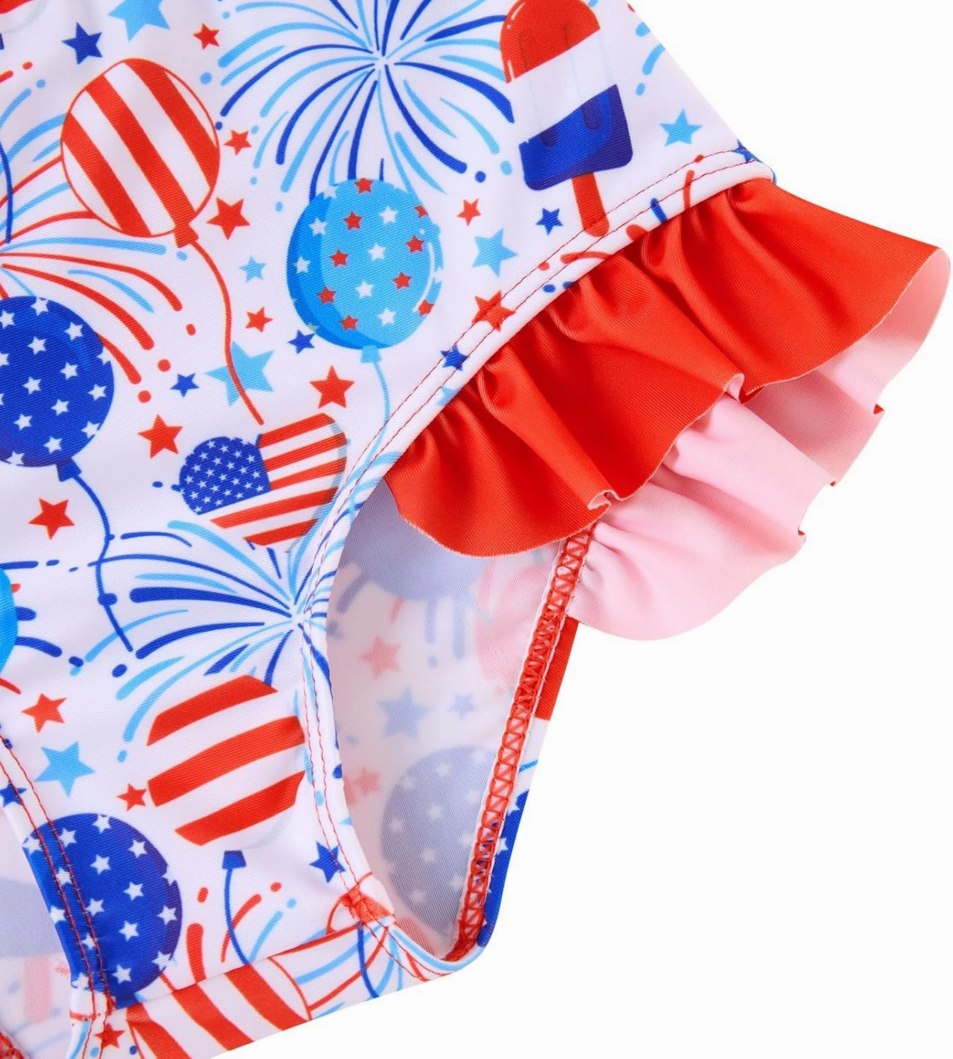Funnycokid Girls Swimsuit Kids Bathing Suit 3-7 Years Rashguard Swimwear Long Sleeve 3 Piece Toddler