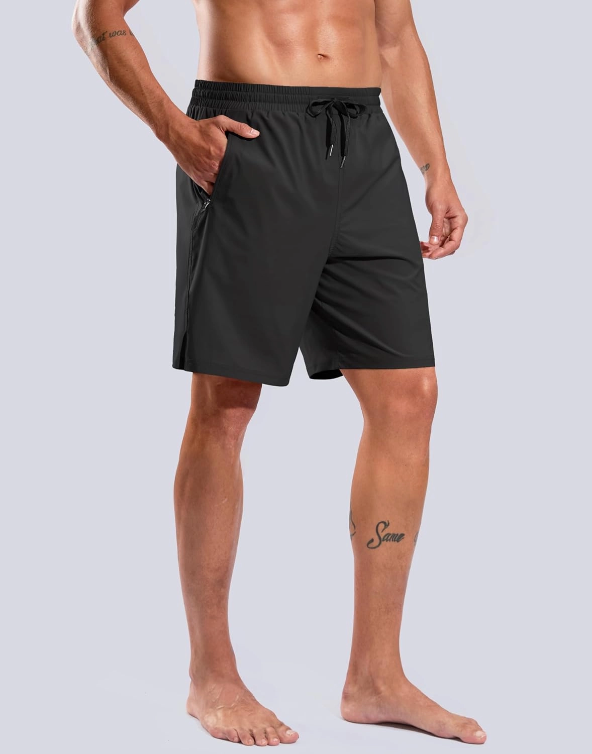 G Gradual Mens Swim Trunks with Compression Liner 7" Quick Dry Board Shorts Swimsuit Bathing Suit for Men with Zipper Pockets