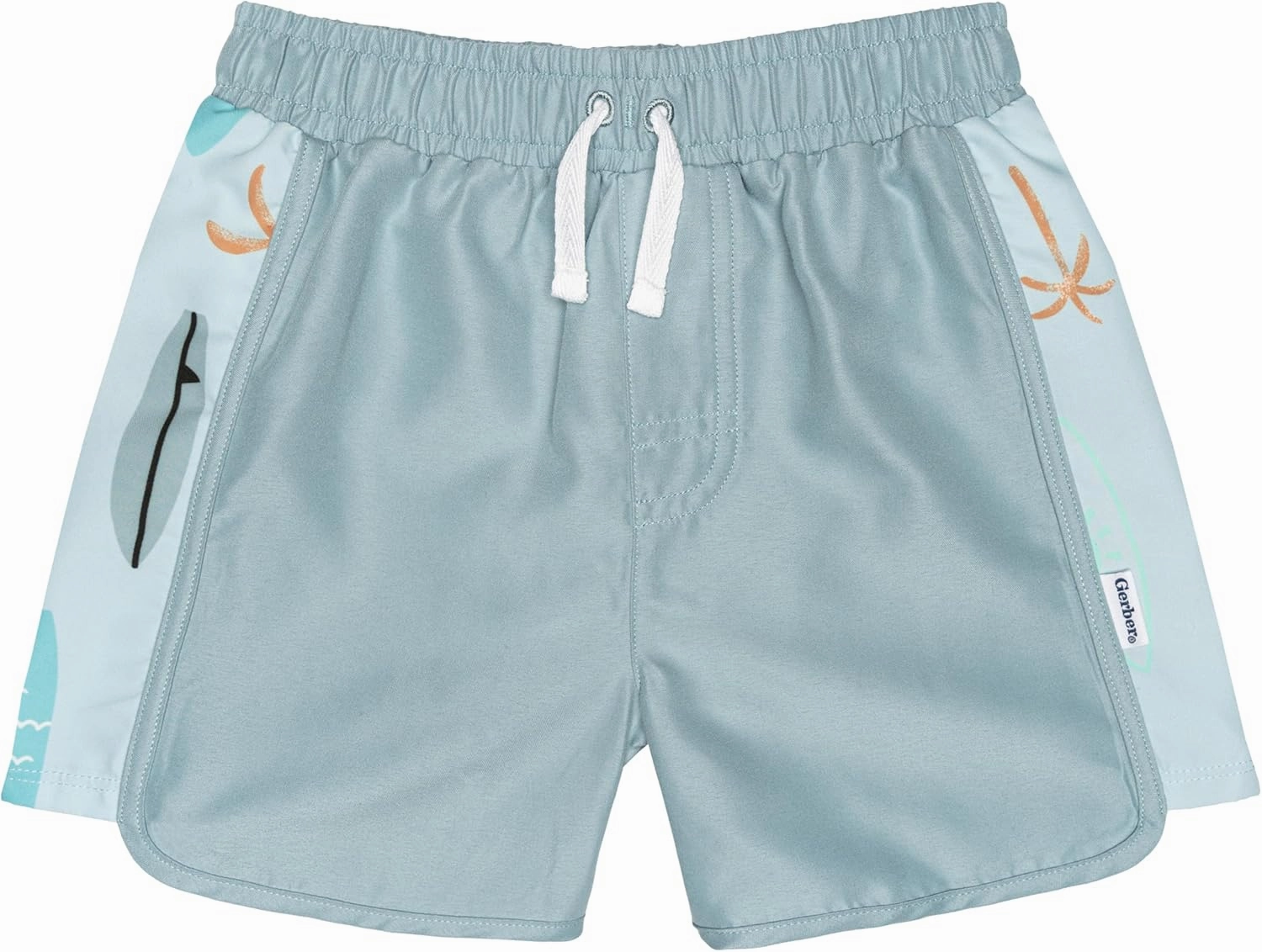 Gerber Baby Boys' Toddler Long Sleeved Rashguard Swim Bathing Suit Set