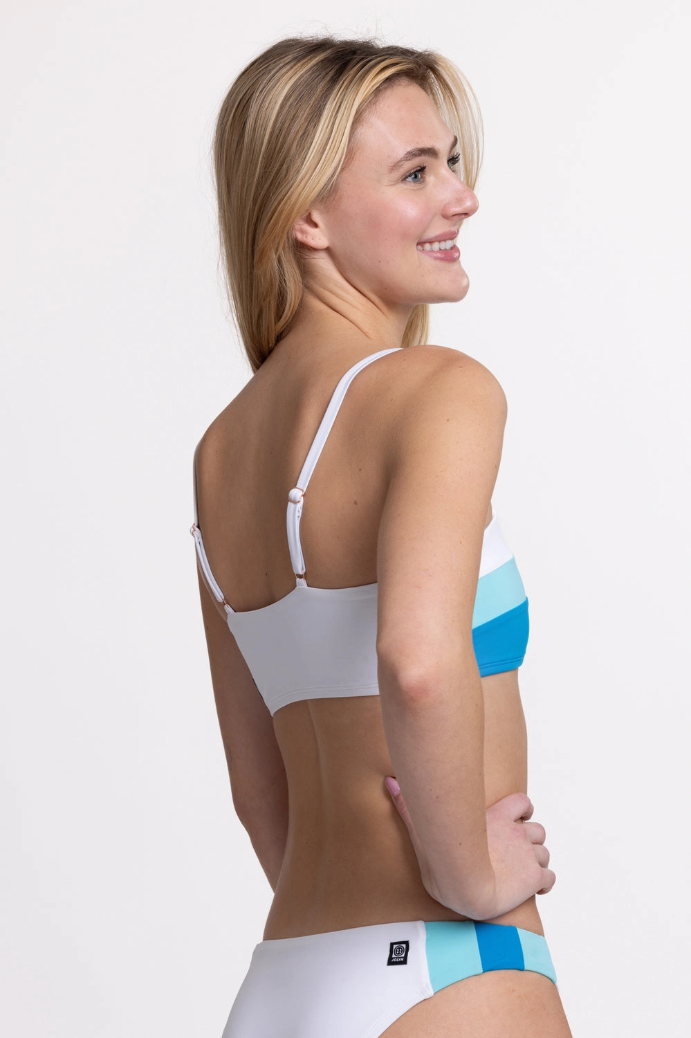 Gillian Bikini Top - White Contrast