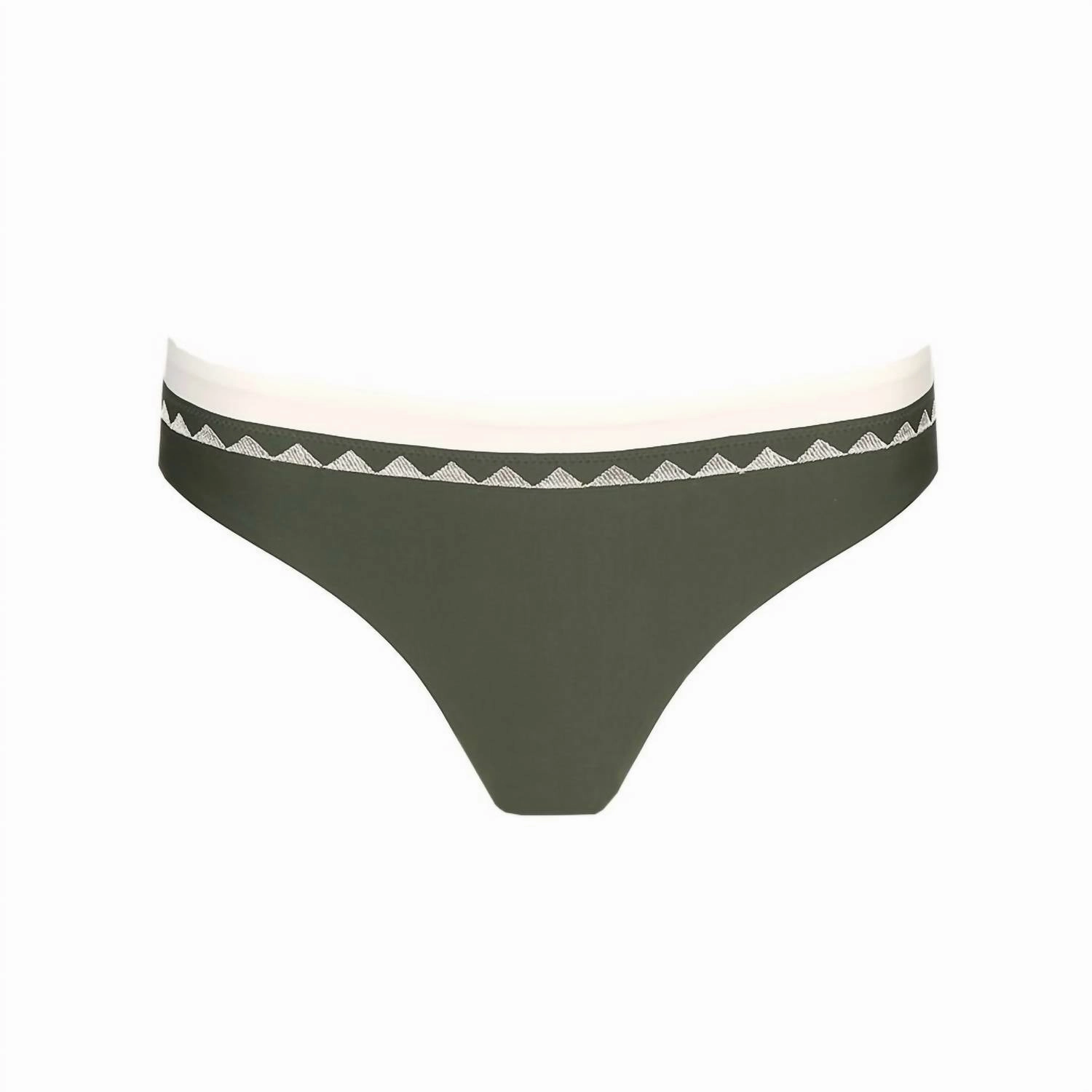 Gina Rio Bikini Briefs In Dark Olive