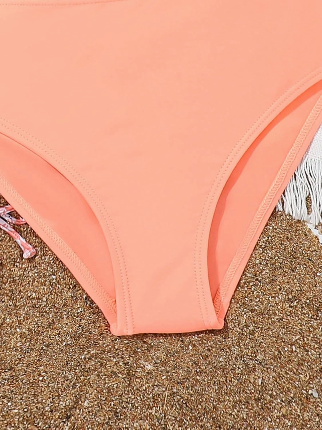 Girl's 3 Piece Floral Swimsuit Cute V Neck Bikini Set High Waisted Bathing Suit Sheer Mesh Cover Up Skirt