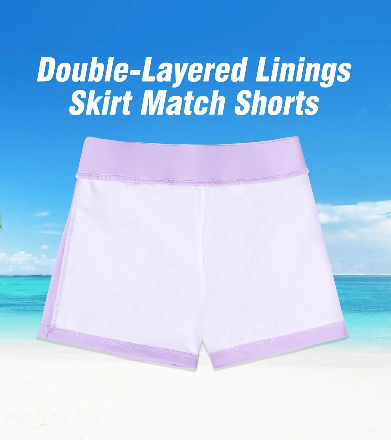 Girls Rash Guard Set Two Pieces Printed Zipper Swimsuit Skirt with Shorts 3-12T