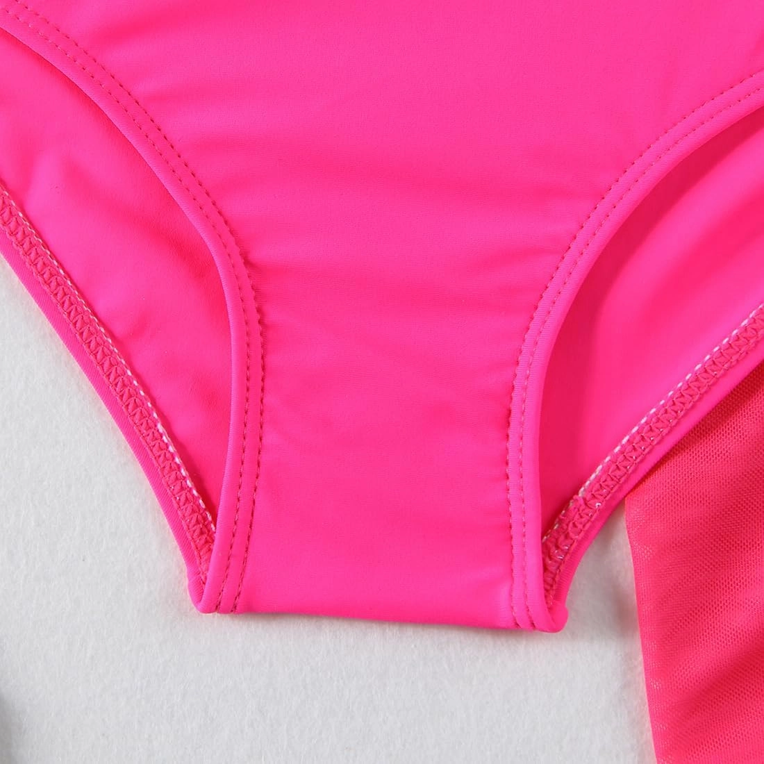 Girls Swimsuit 3 Pcs Bathing Suits Cute Bikini Sets with Solid Color Cover Up Skirt 5-14 Years