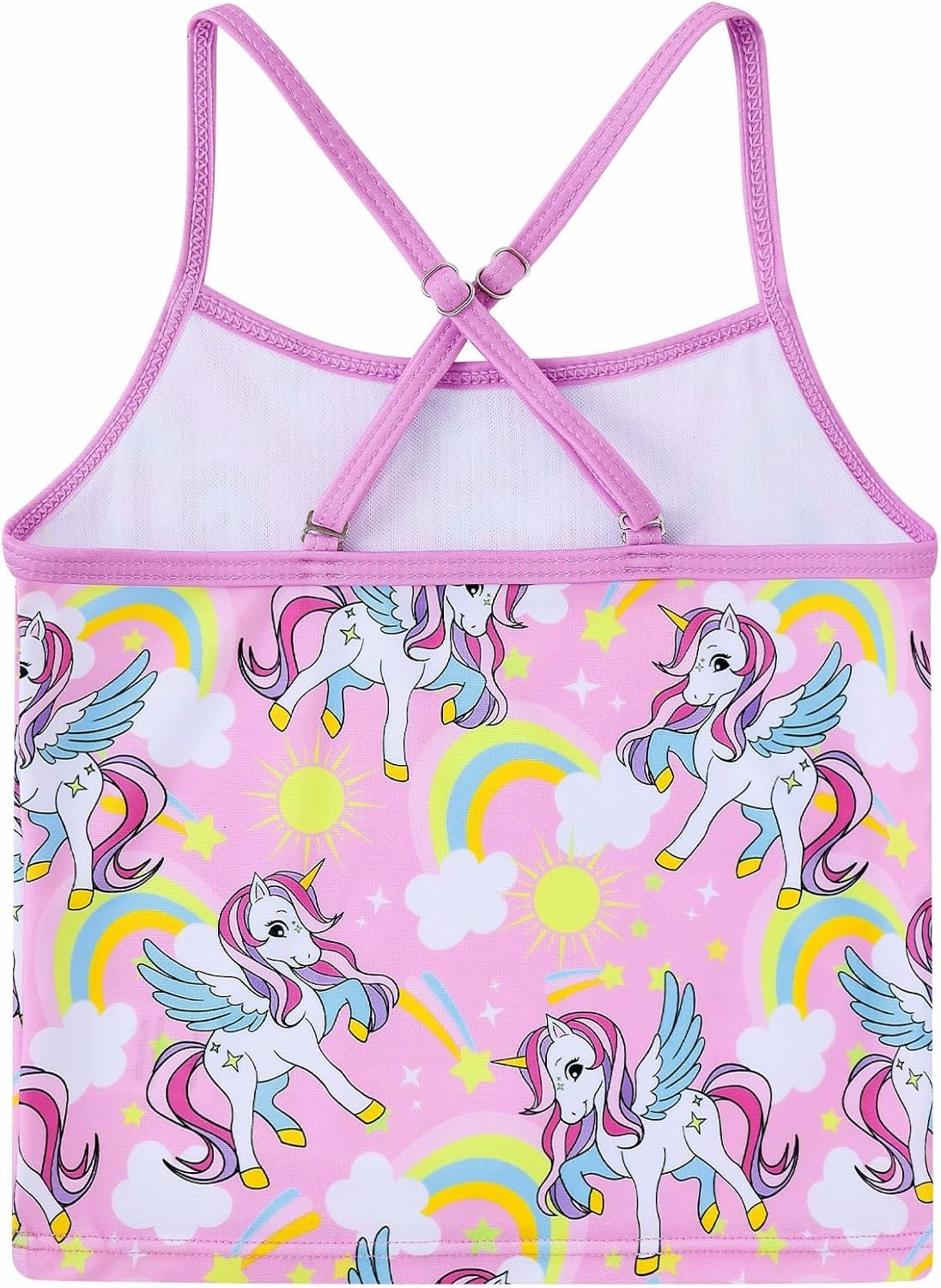 Girls Swimsuit 3 Piece Bathing Suit for 3-10 Years Kids Rash Guard Set Long Sleeve Tankini Swimwear