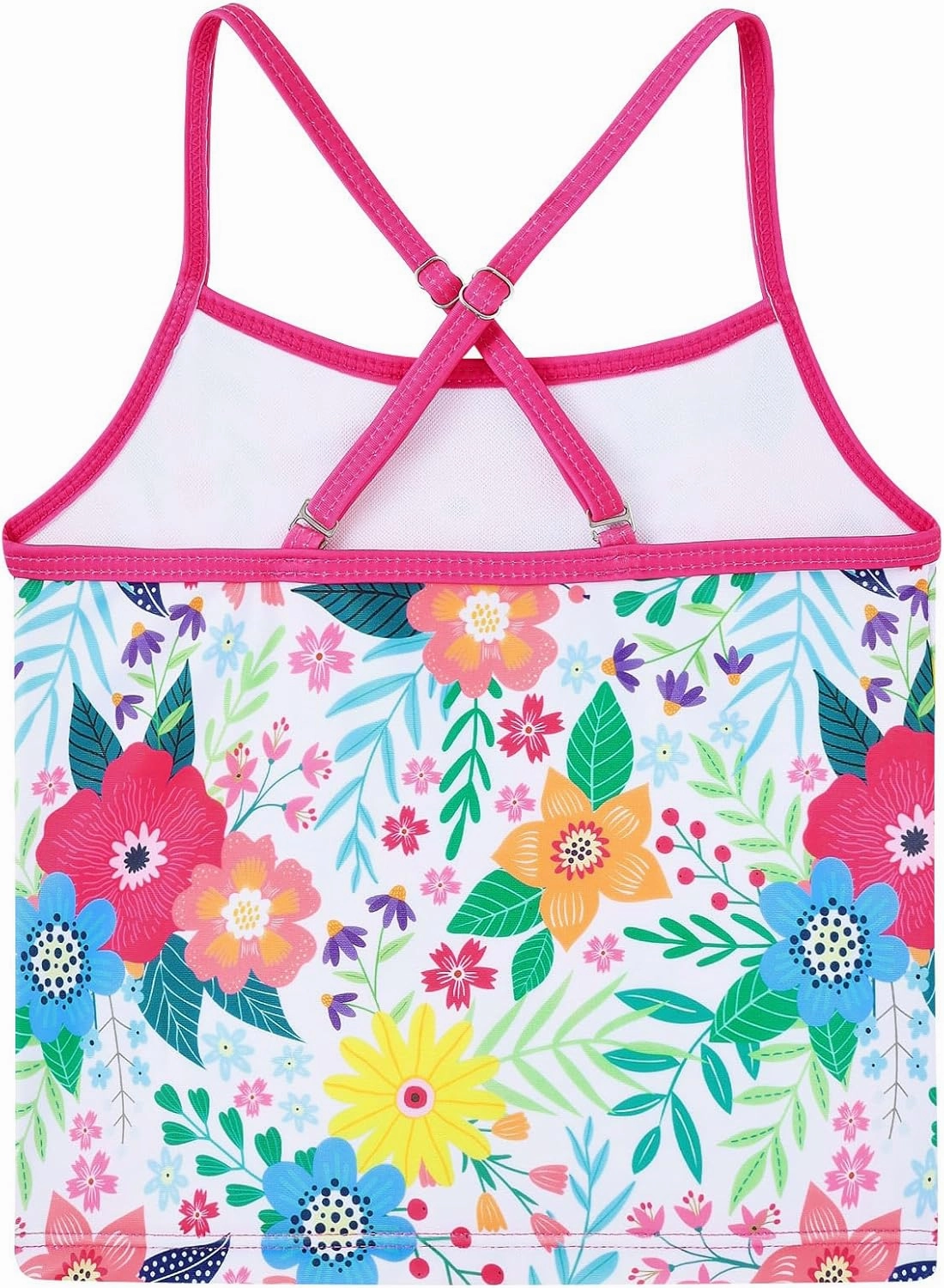 Girls Swimsuit 3 Piece Bathing Suit for 3-10 Years Kids Rash Guard Set Long Sleeve Tankini Swimwear