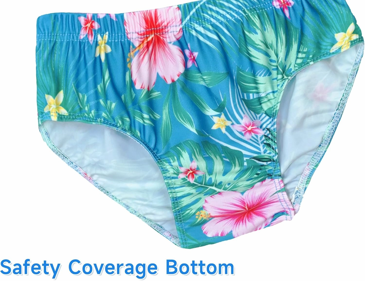 Girls Tankini Swimsuit 2-Piece Ruffle Bathing Suits UPF50  Kids Beach Sport Swimwear Sets