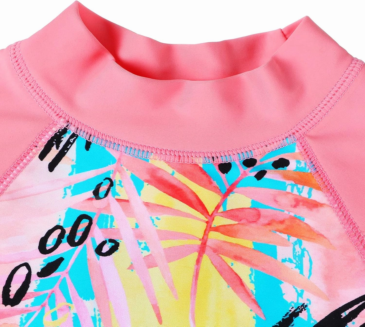 Girls Two Piece Swimsuit Long Sleeve Floral Bathing Suit UPF 50  Summer Beach Swimwear