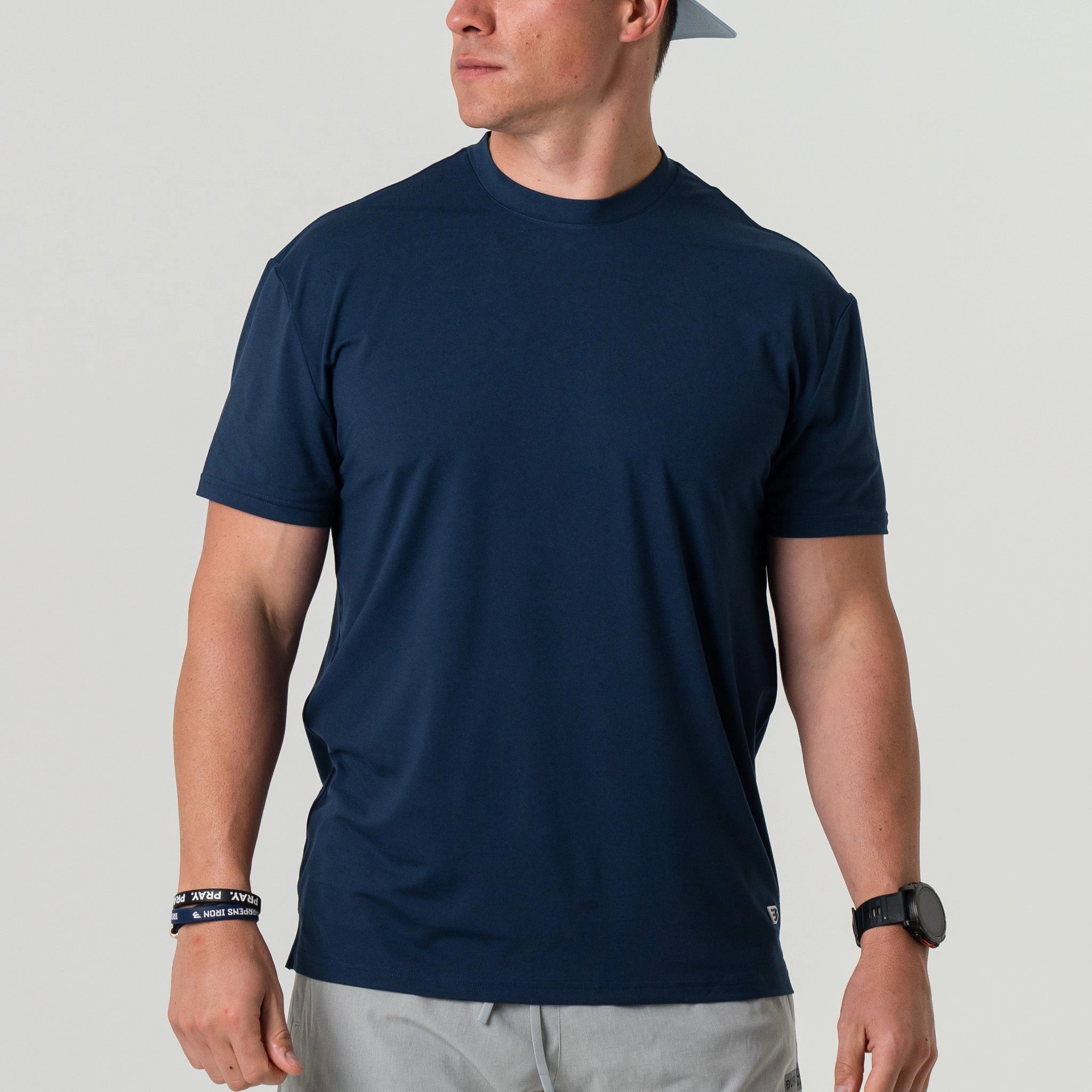 Go To Tee - Heather Navy