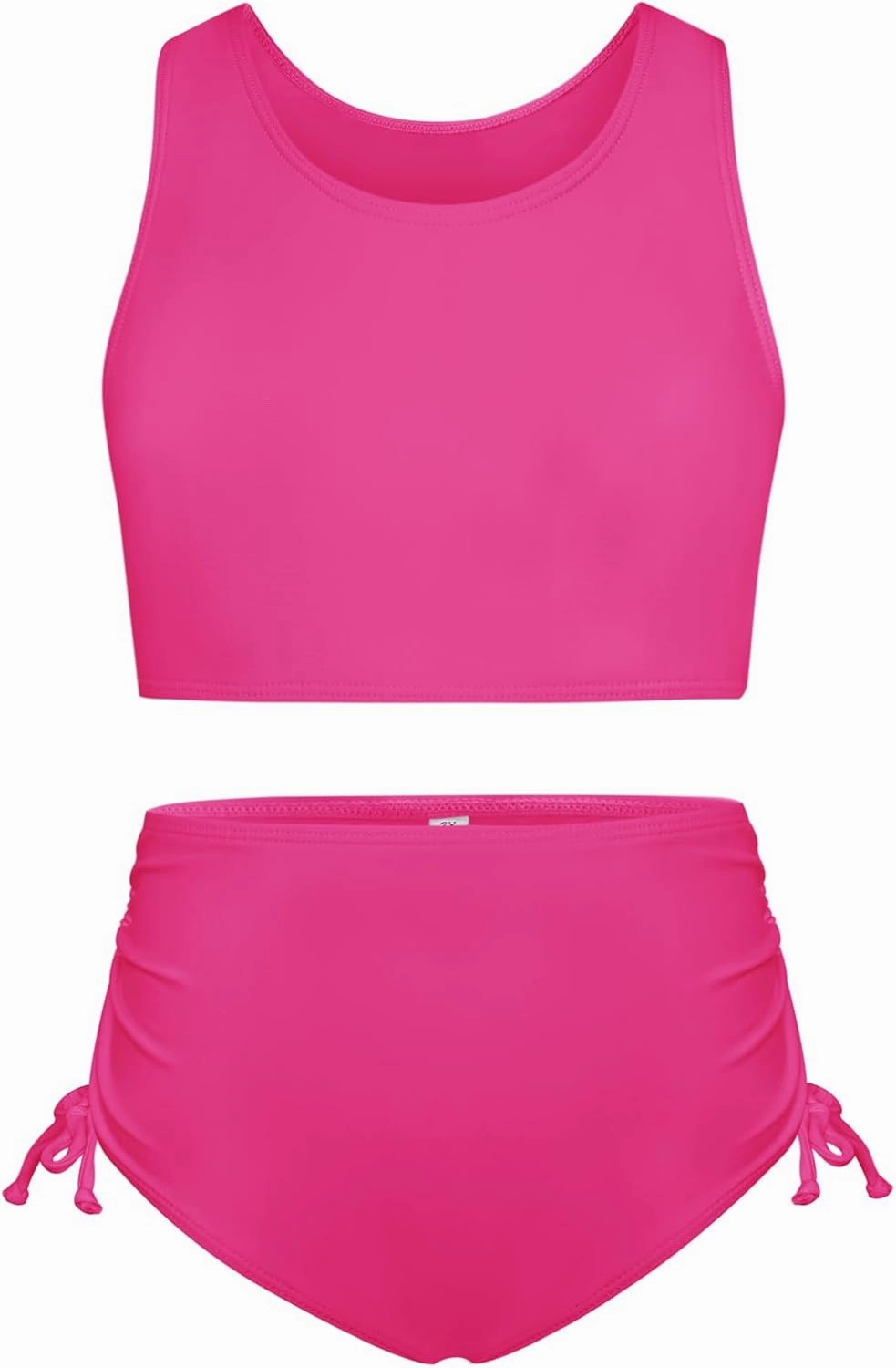 GRACE KARIN Girls Bathing Suit Adjustable Taniki Swimsuit Tie Front 4 Piece Bikini Set with Kimono Cover Up 6-14