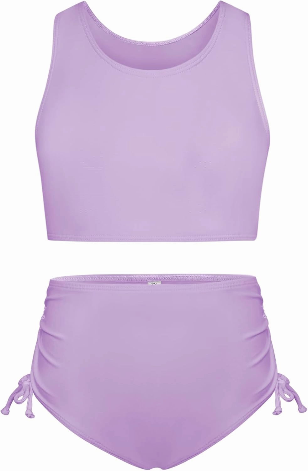 GRACE KARIN Girls Bathing Suit Adjustable Taniki Swimsuit Tie Front 4 Piece Bikini Set with Kimono Cover Up 6-14
