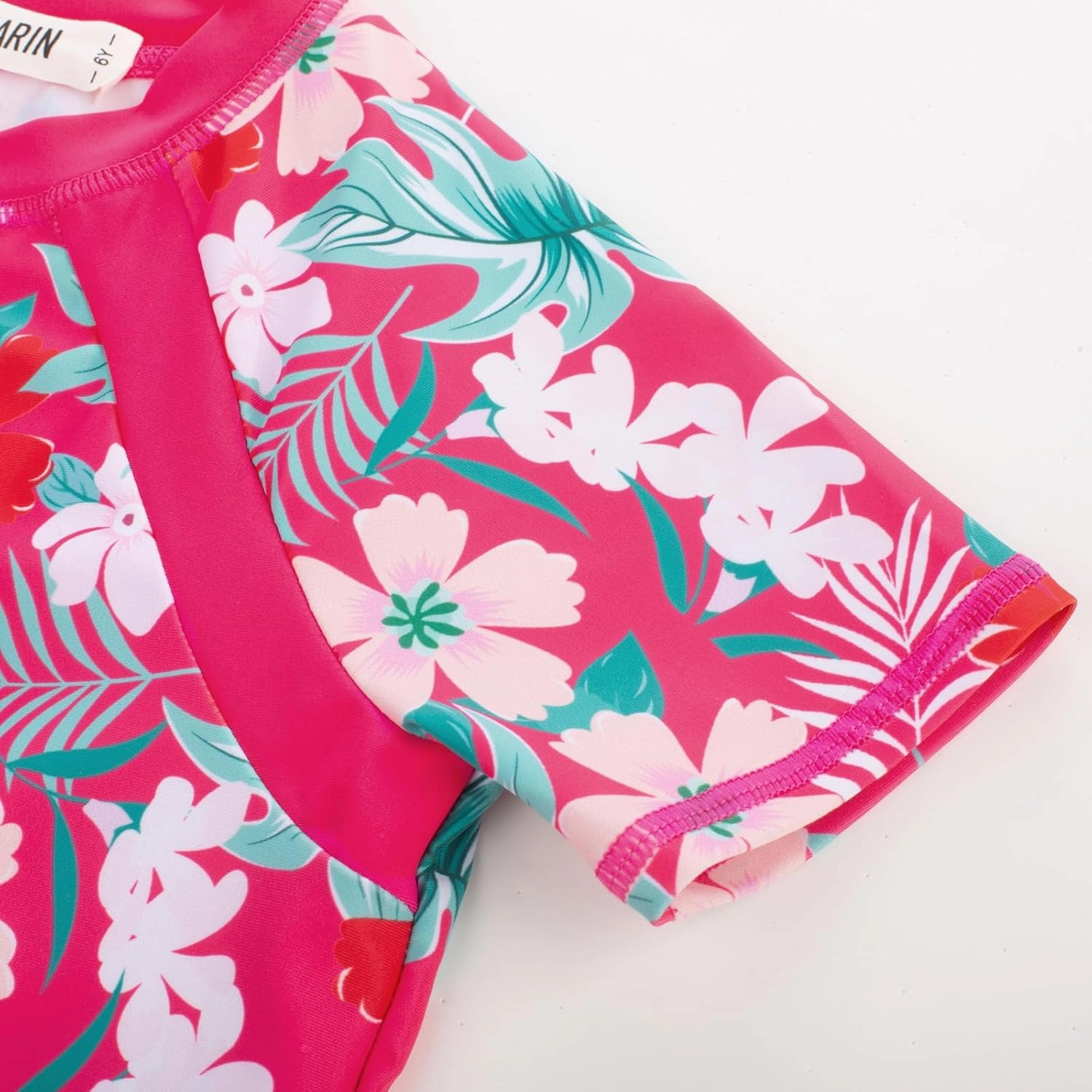 GRACE KARIN Girls Rash Guard Swimsuit Short Sleeve Two Piece Bathing Suit 6-12Y