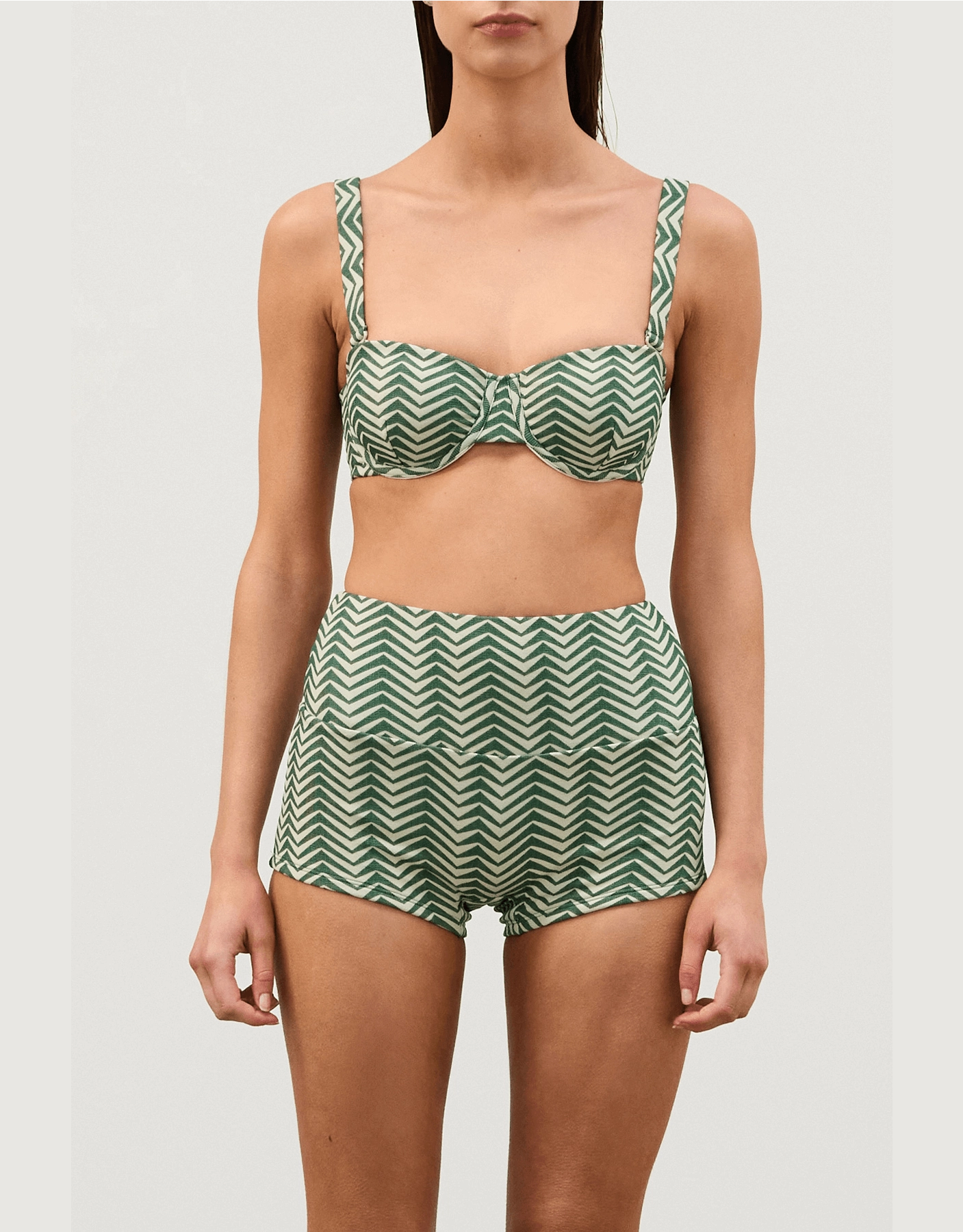 Green Zig Zag Boy Short