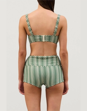 Green Zig Zag Boy Short