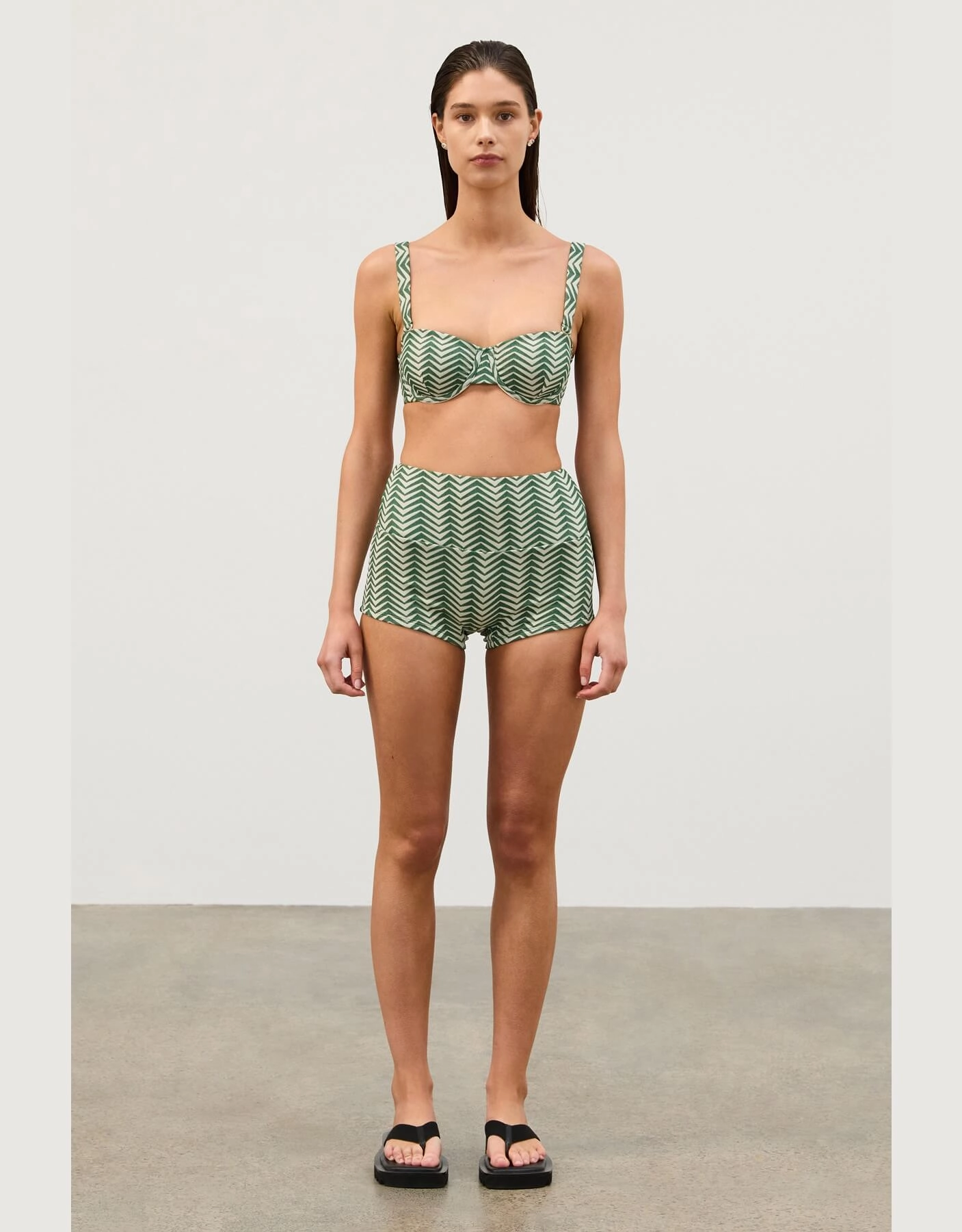 Green Zig Zag Boy Short