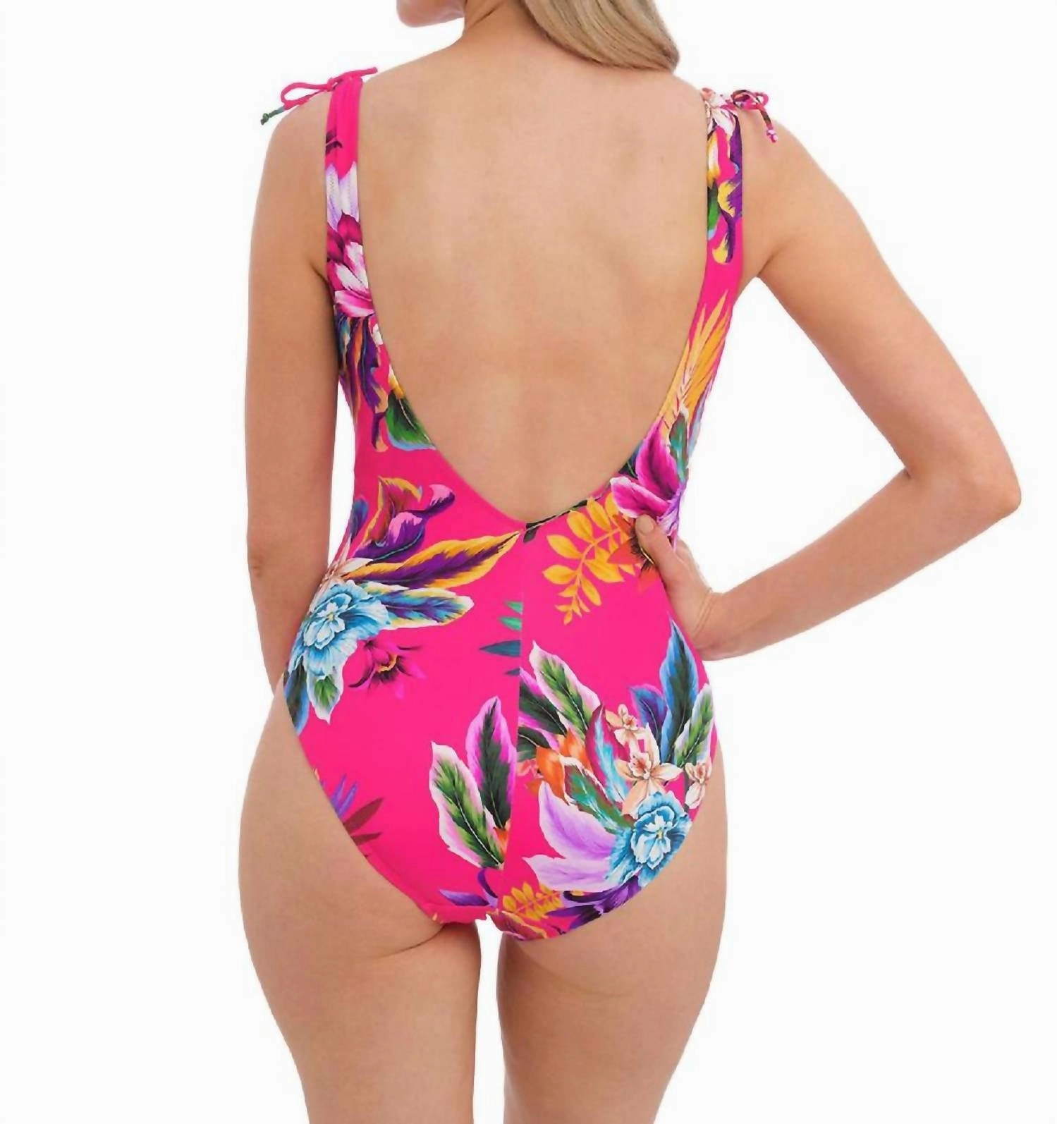 Halkidiki V-Neck Swimsuit In Orchid