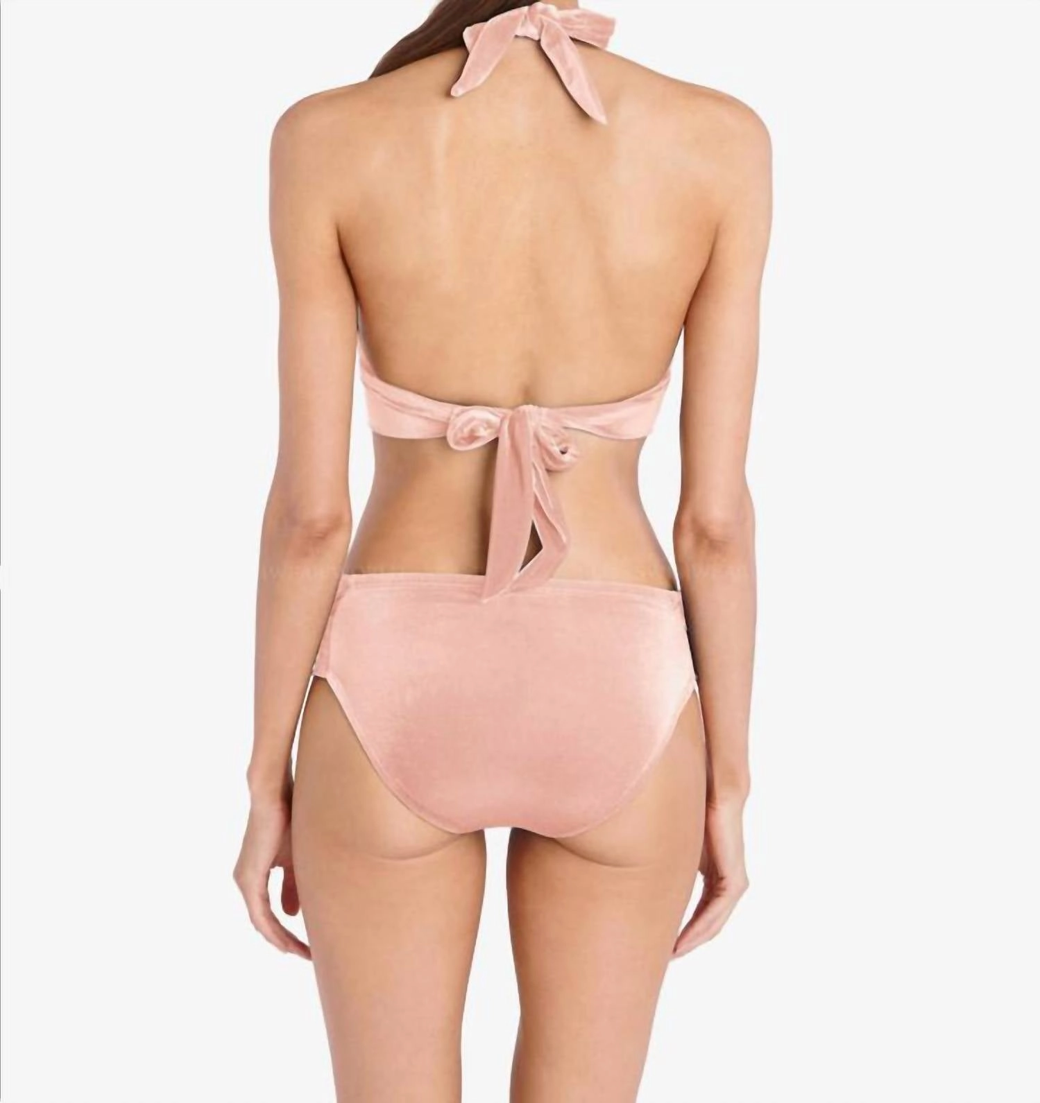 Halter Roxy Twist Bikini Bottom In Blush
