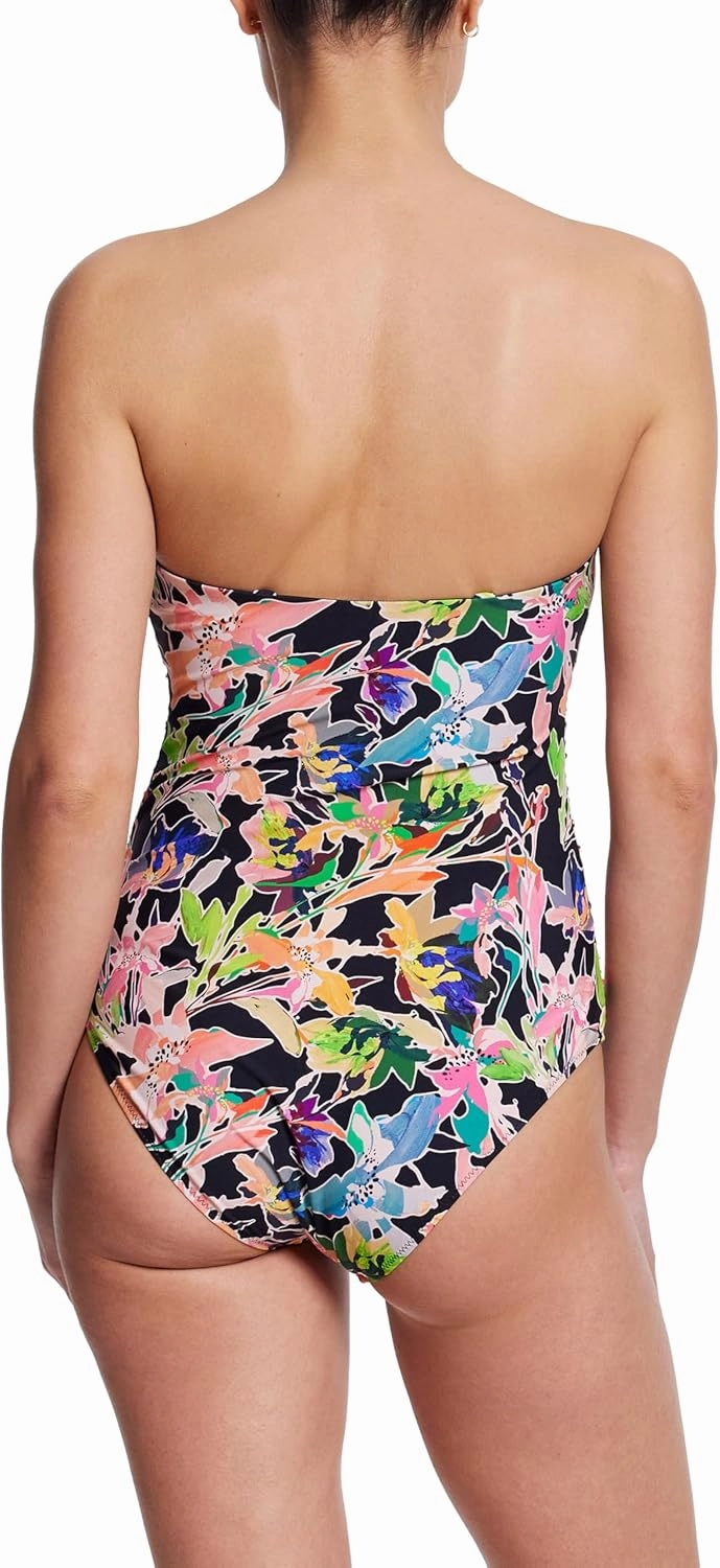 hanky panky - Bandeau One Piece Swimsuit | One Piece Swim Suit for Women, Bathing Suit, Water Resistant Swimwear | Sizes S-XL