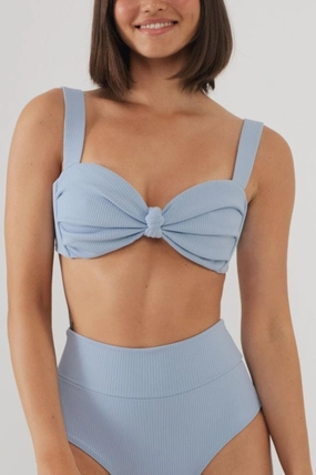Hayden Bikini Top In Peri Rib
