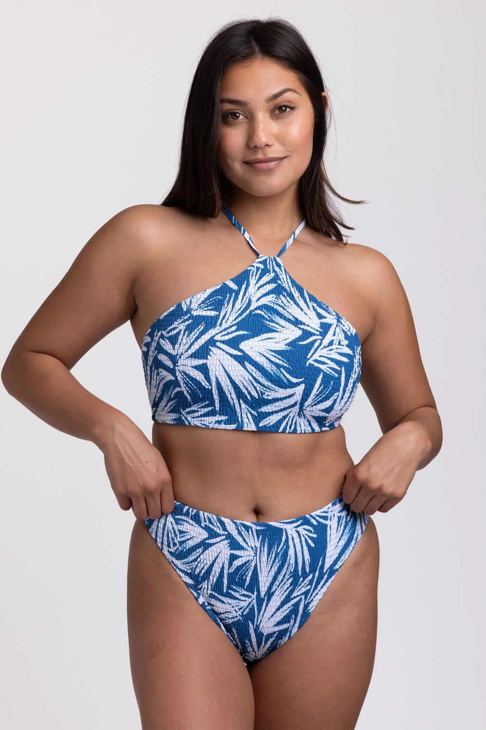 Hazel Smocked Bikini Bottom - Retrobana