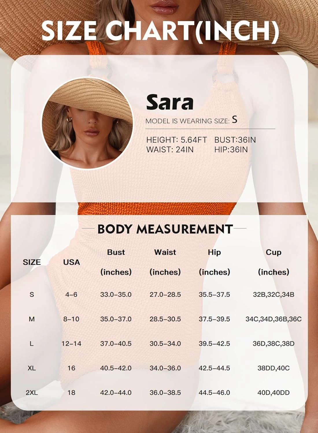 Herseas Women's One Piece Swimsuit Solid Ribbed Padded O Ring Wide Straps Scoop Neck Summer Tummy Control Bathing Suit