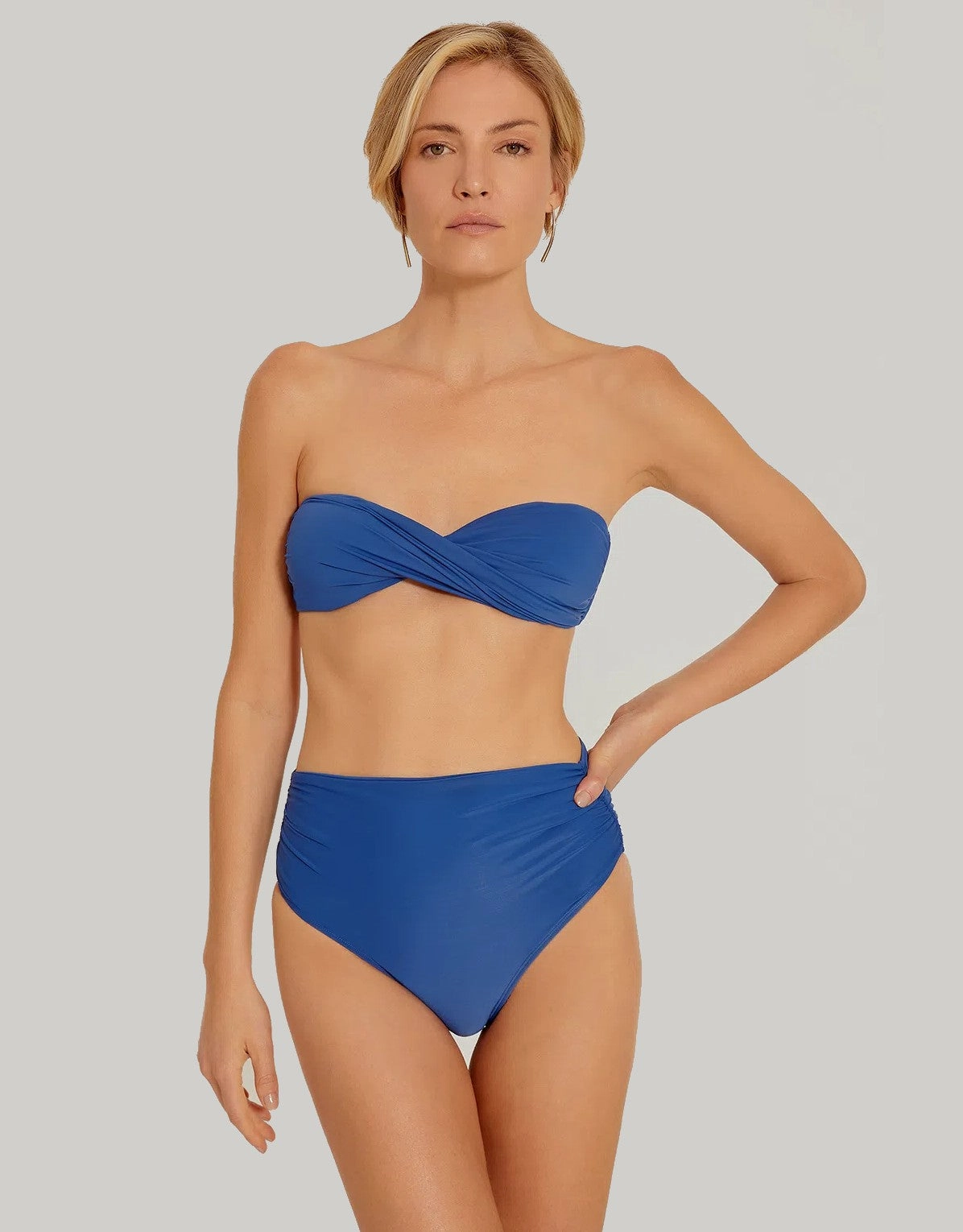 High Waist Bikini Bottom Cobalt Blue, American Cut