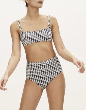High Waisted Bikini Bottom in Compact Navy