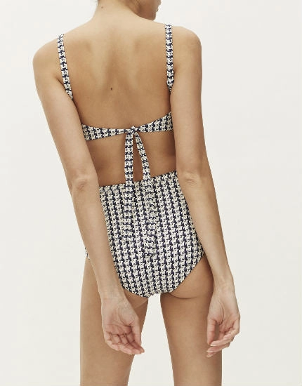 High Waisted Bikini Bottom in Compact Navy