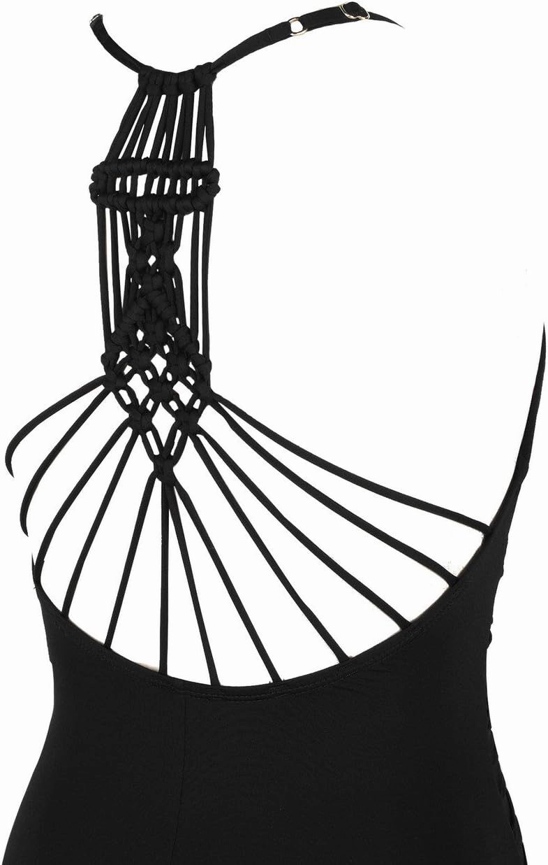 Hilor Women's Tummy Control One Piece Swimsuits Halter V Neck Push Up Slimming Bathing Suits Ruched Swimwear