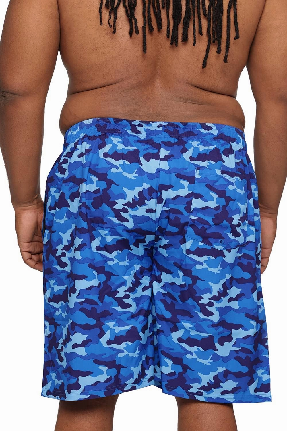 HOdo Mens Big and Tall Swim Trunks 11 inch with Mesh Liner 2X-7X