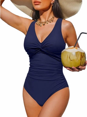 Holipick Women Tummy Control One Piece Swimsuit - Push Up Bathing Suit Full Coverage Slimming Swimwear