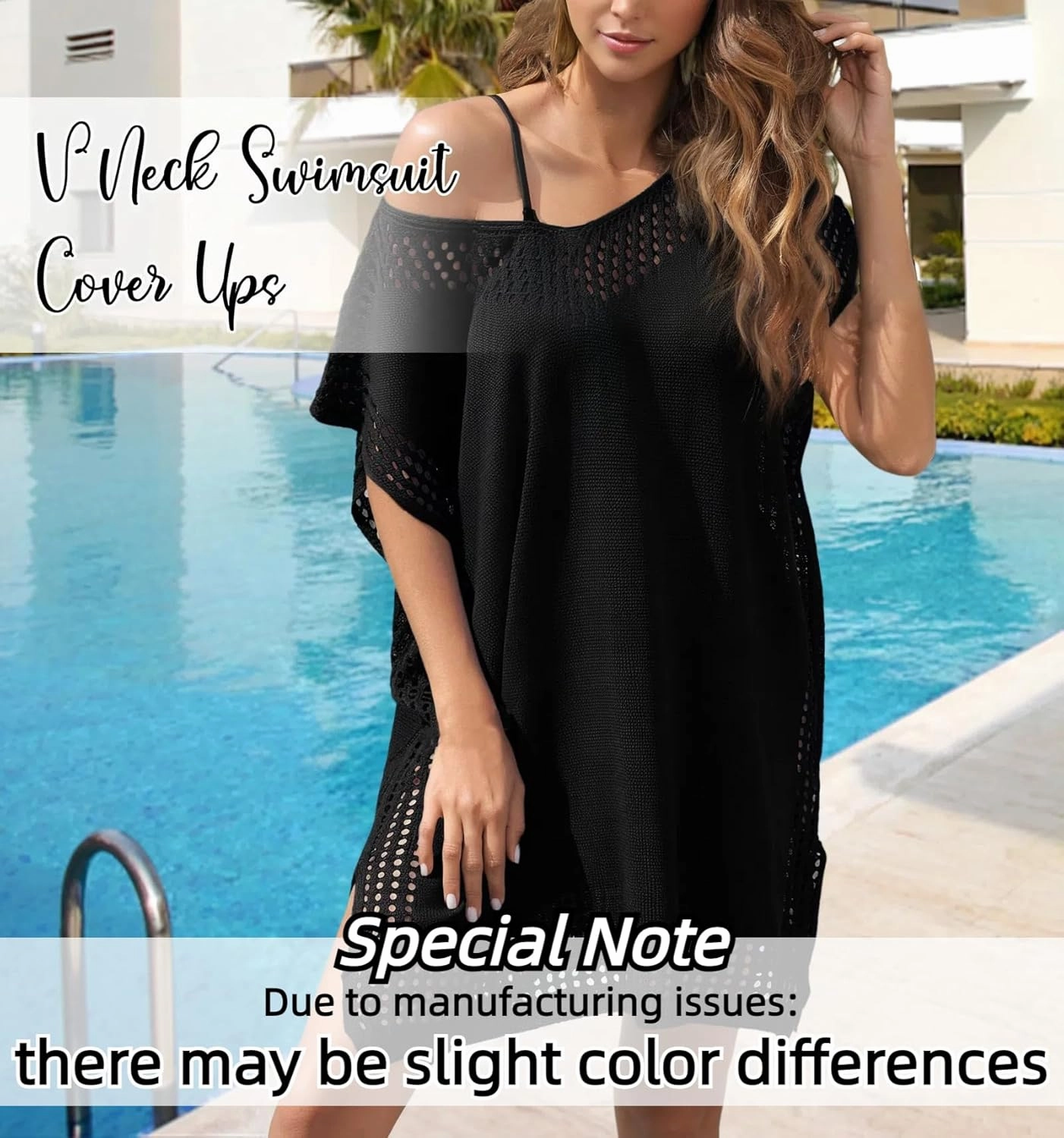 Hollow Out Swimsuit Coverup for Women, Womens Bathing Suit Beach Cover Up Swimwear Dress
