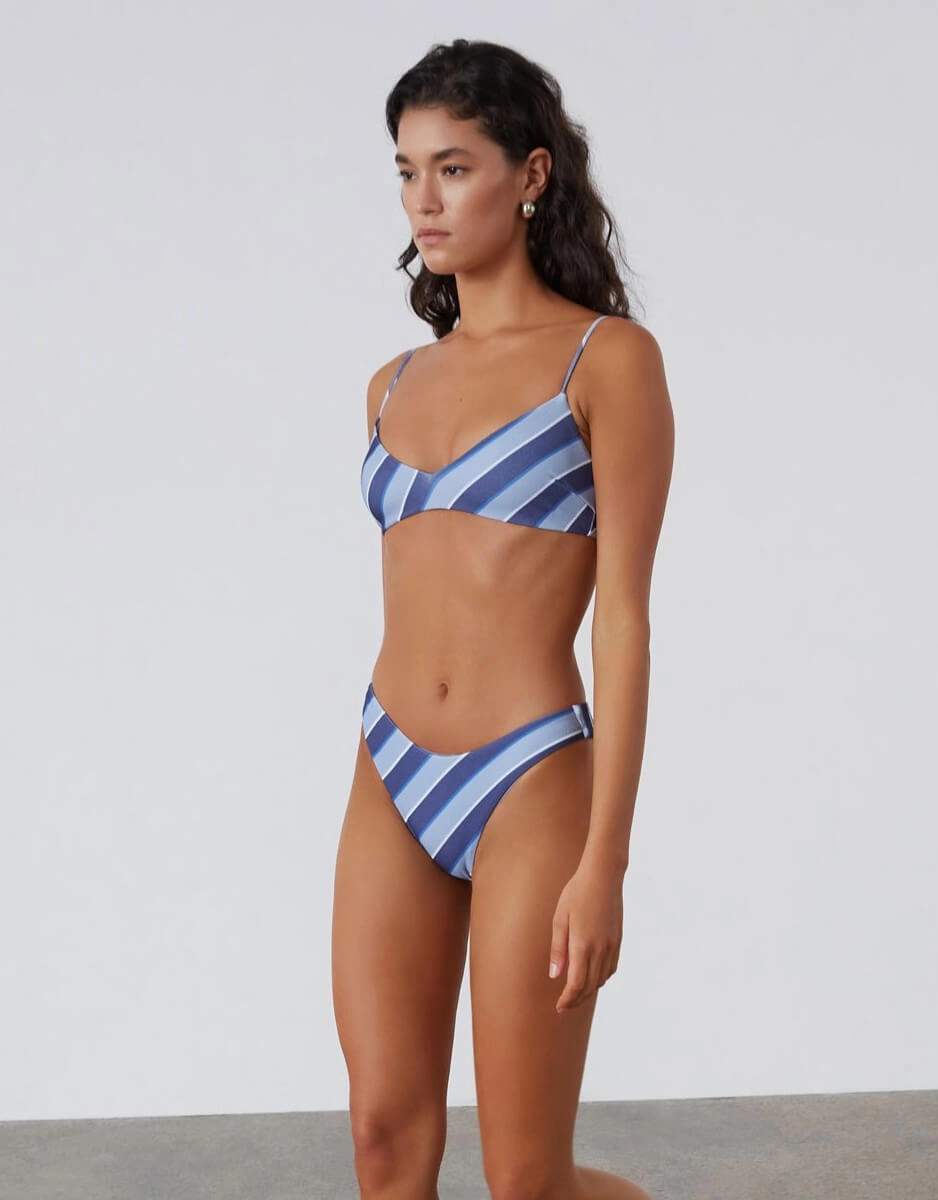 Horizon Stripe Textured Bralette