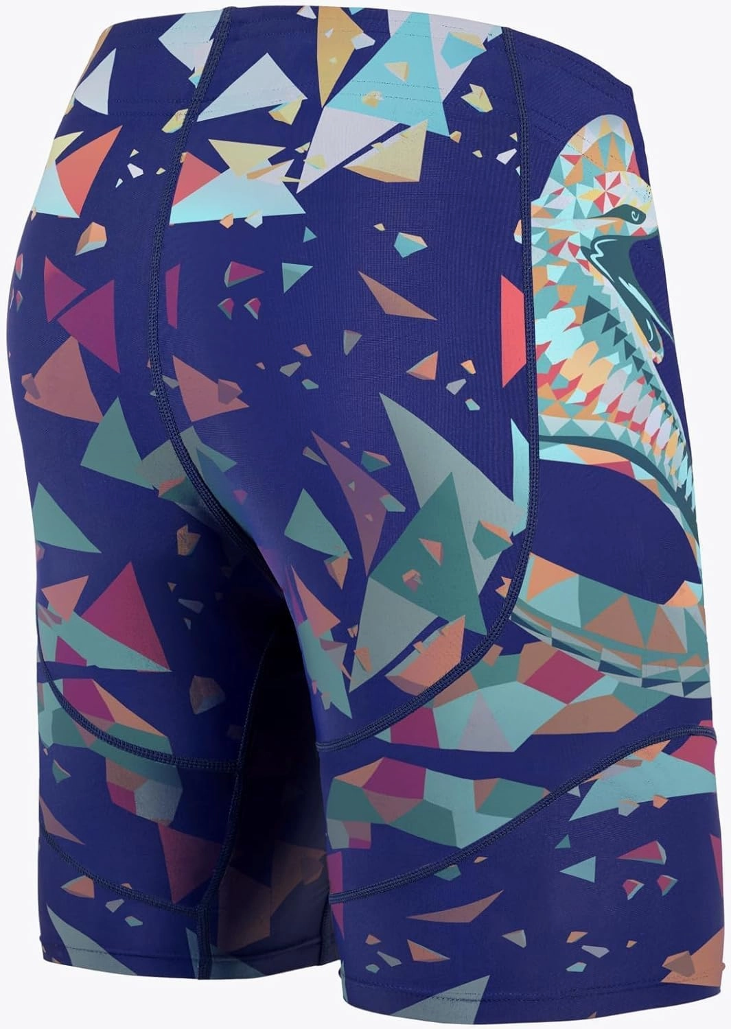 HUGE SPORTS Men's Rash Guard Swim Shorts Compression Swimming Jammer Cool Dry Active Swimsuit Workout Shorts Sports Tights