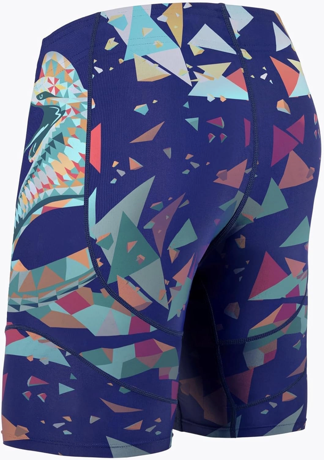 HUGE SPORTS Men's Rash Guard Swim Shorts Compression Swimming Jammer Cool Dry Active Swimsuit Workout Shorts Sports Tights