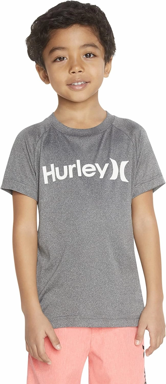 Hurley Boys' UPF 50  Rash Guard Swim Shirt