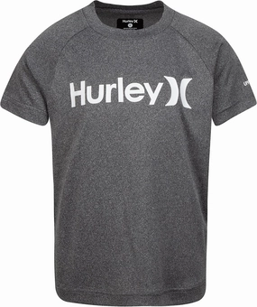 Hurley Boys' UPF 50  Rash Guard Swim Shirt